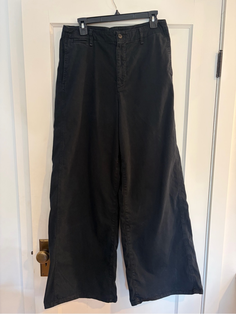 rag & bone Sofie Navy Wide-Leg High-Rise Chino - Picture 4 of 8